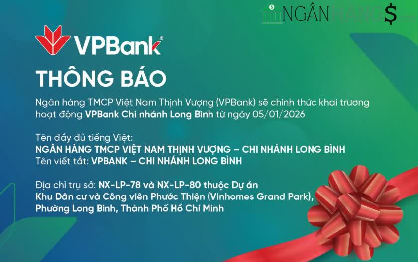 Ảnh Ngân hàng Việt Nam Thịnh Vượng VPBank Chi nhánh Long Bình 1